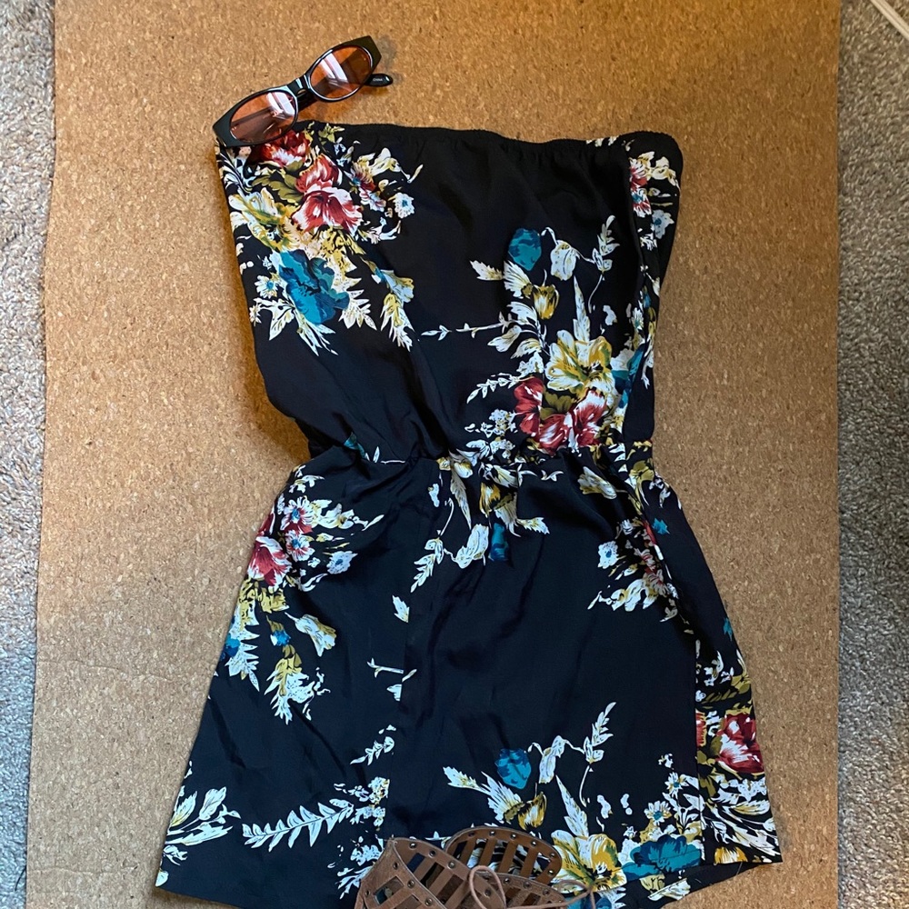 Shein flowered romper
